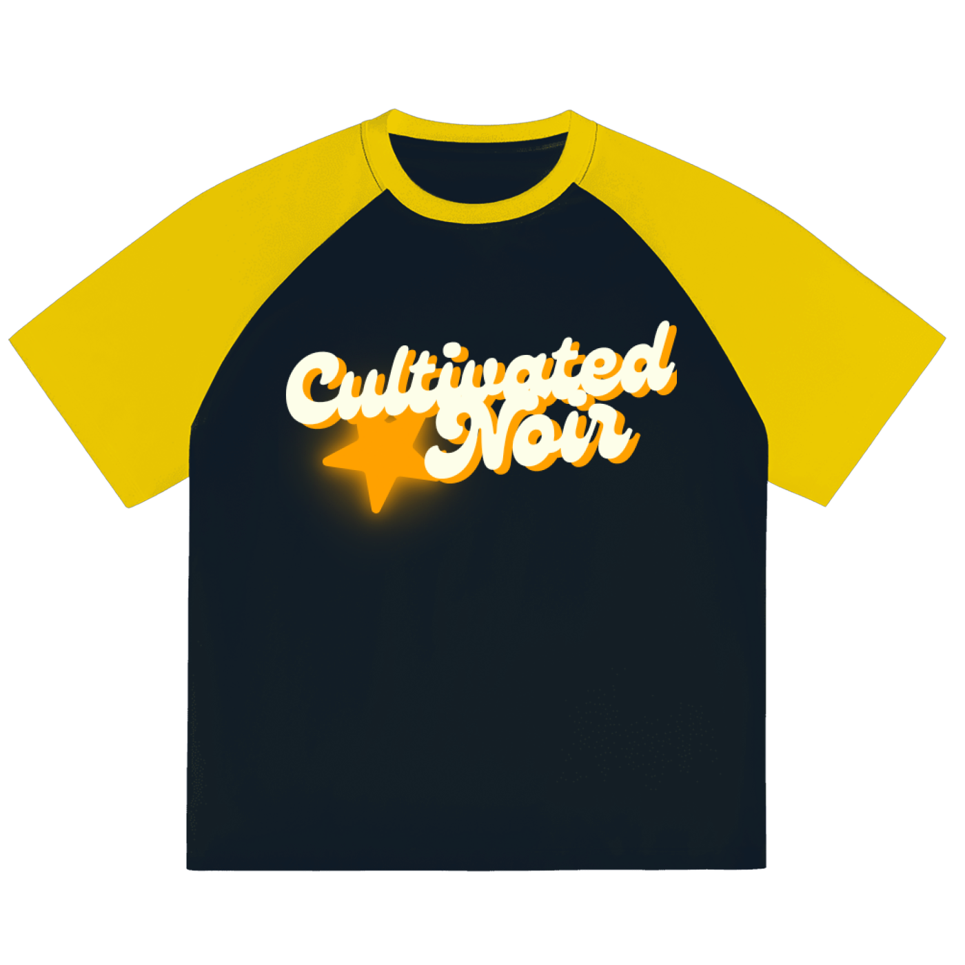 Color-Blocked Raglan Sleeve T-shirt