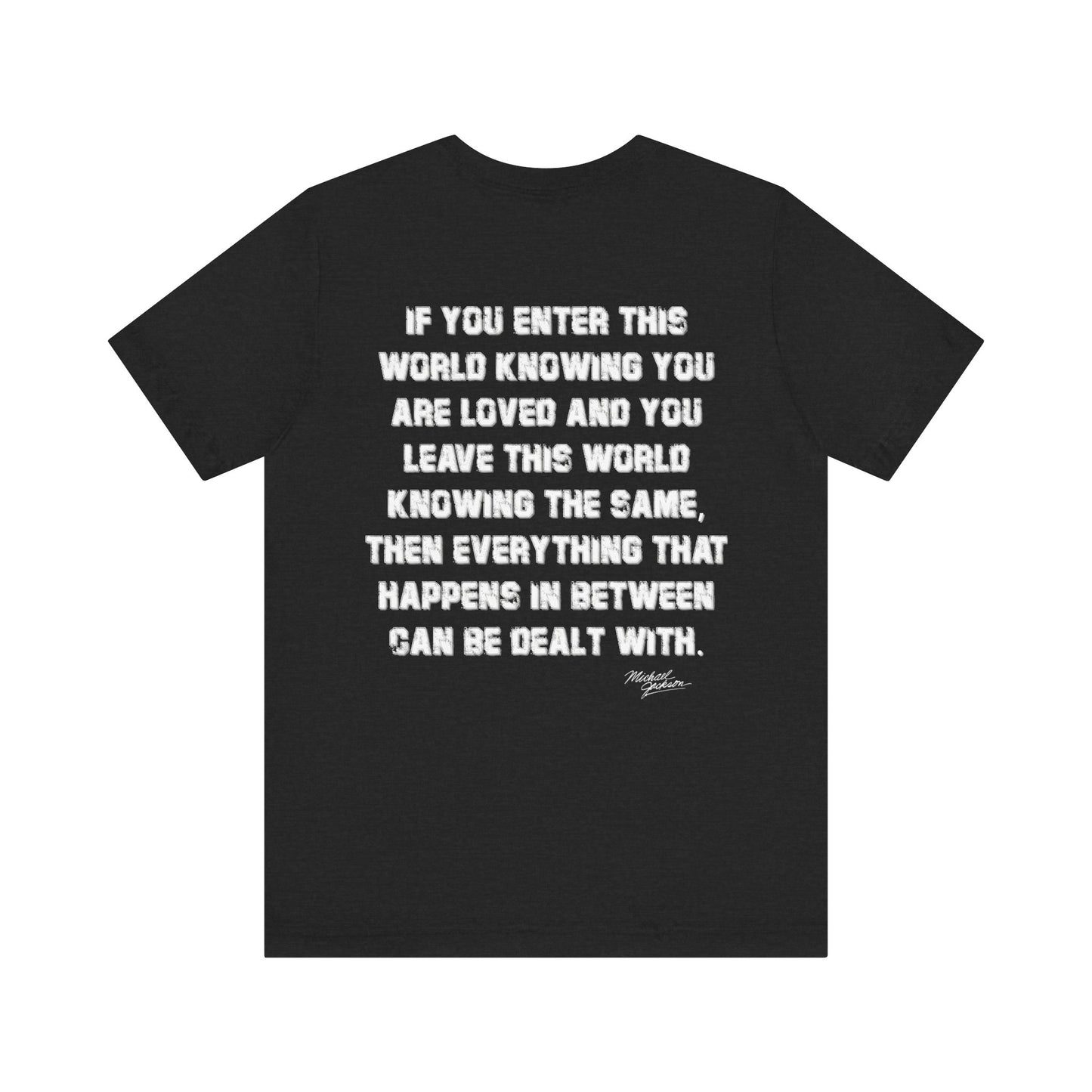 Retro Tee Michael Jackson Gold Teeth Quote Unisex Jersey
