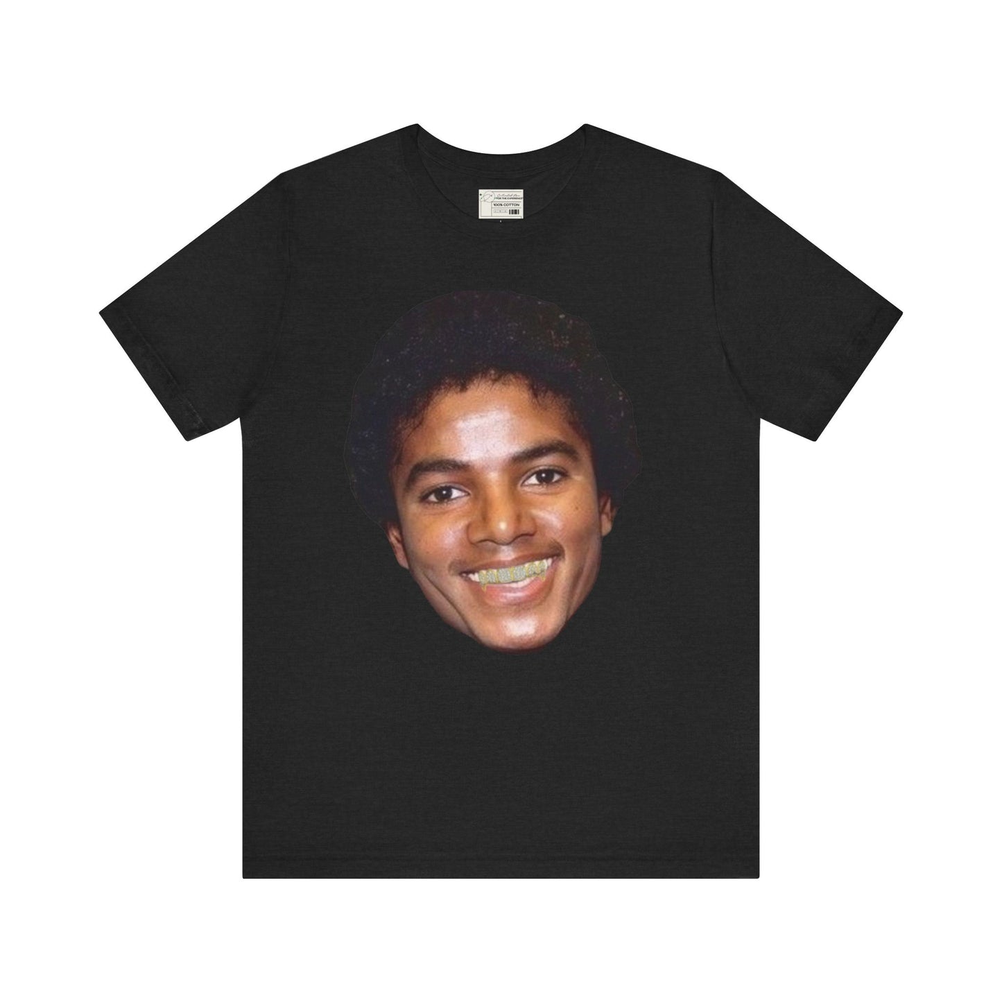 Retro Tee Michael Jackson Gold Teeth Quote Unisex Jersey