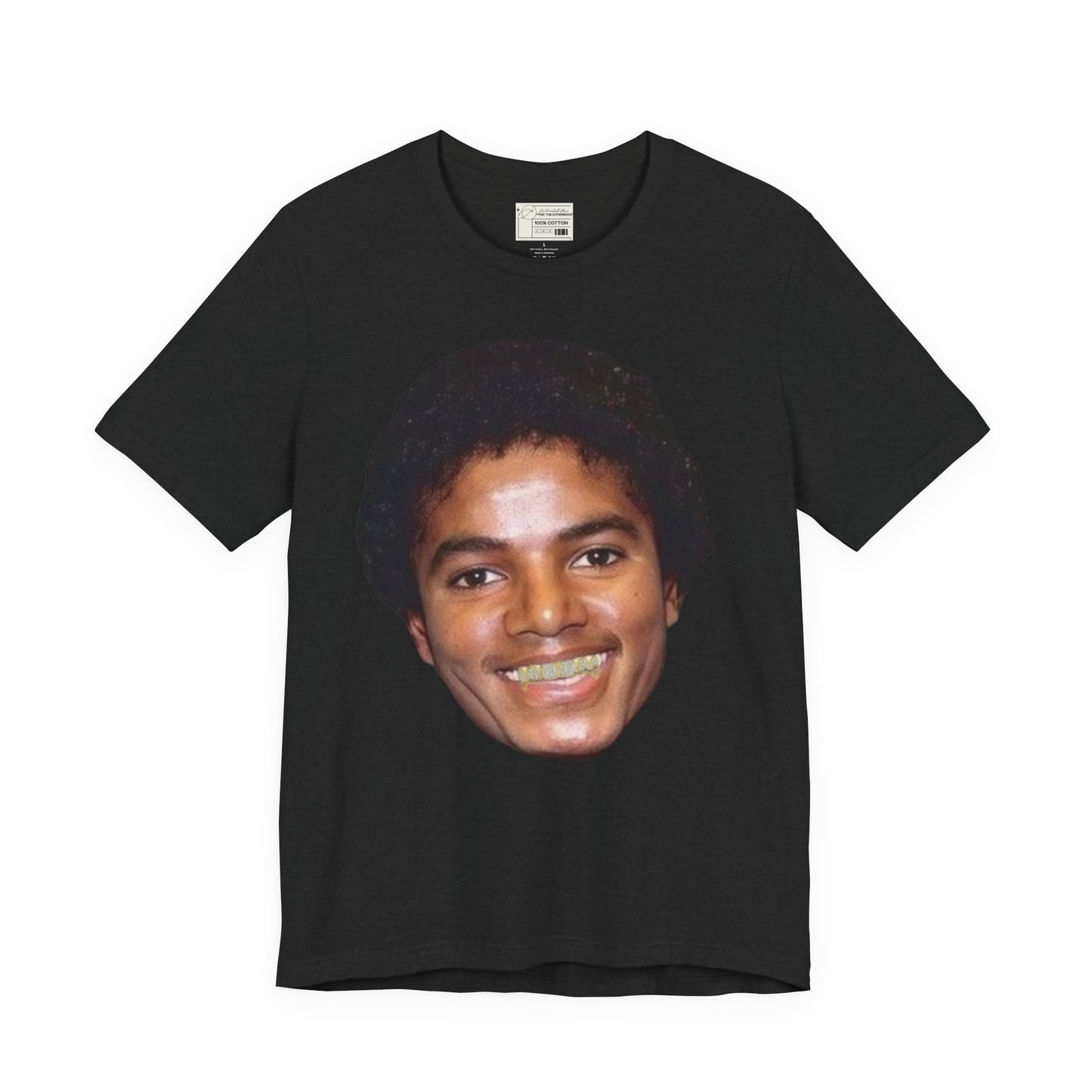 Retro Tee Michael Jackson Gold Teeth Quote Unisex Jersey