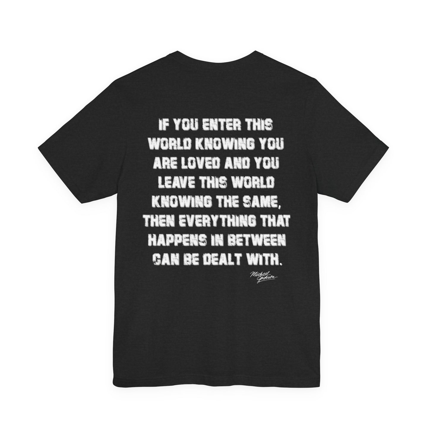 Retro Tee Michael Jackson Gold Teeth Quote Unisex Jersey