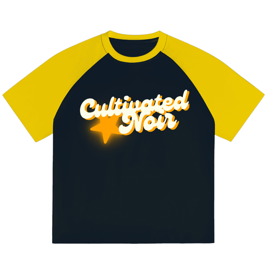 Color-Blocked Raglan Sleeve T-shirt