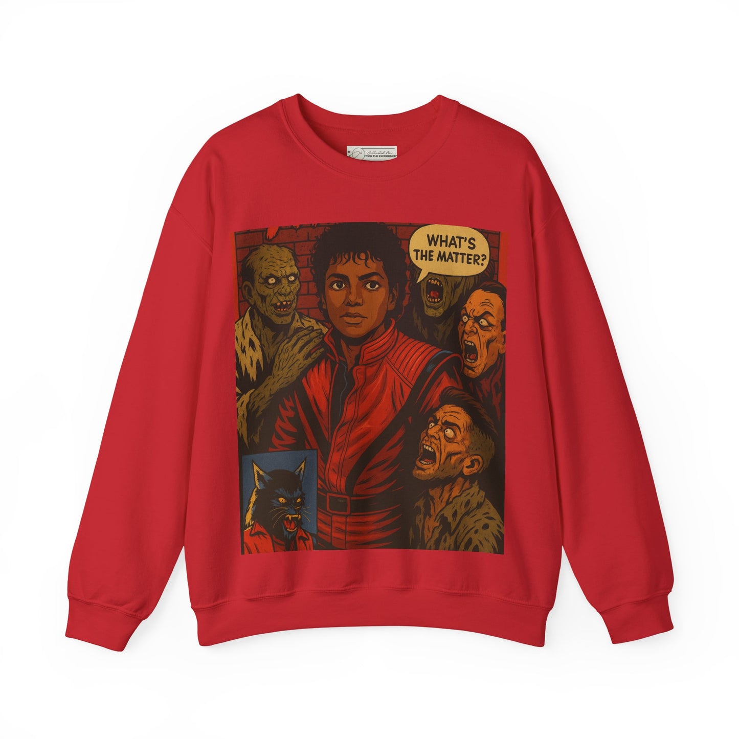 Michael Jackson Haunted Crewneck Sweatshirt, Unisex Sweatshirt, Halloween Apparel, Retro Music Gift, Cozy Fashion