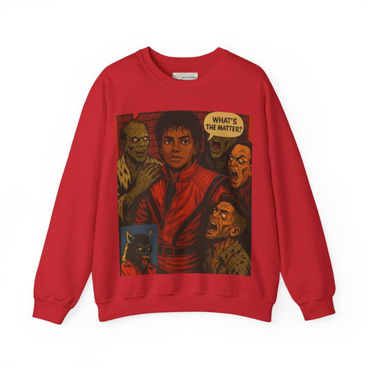 Michael Jackson Haunted Crewneck Sweatshirt, Unisex Sweatshirt, Halloween Apparel, Retro Music Gift, Cozy Fashion